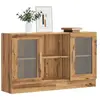 Vidaxl - Buffet chêne artisanal 120x30,5x70 cm bois d'ingénierie