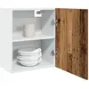 vidaXL Armoires suspendues 2 pcs vieux bois 50x31x60cm bois ingénierie