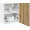 vidaXL Armoires suspendues 2 pcs chêne artisanal bois d'ingénierie