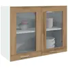 Vidaxl - Armoire en verre suspendue chêne artisanal bois d'ingénierie