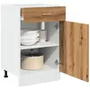 vidaXL Armoire de plancher à tiroir chêne artisanal 50x46x81,5 cm