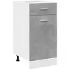 vidaXL Armoire de plancher à tiroir Gris béton 40x46x81,5 cm Aggloméré