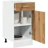 vidaXL Armoire de plancher à tiroir chêne artisanal 40x46x81,5 cm