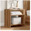 vidaXL Tables de chevet 2 pcs chêne artisanal bois d'ingénierie