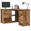 Vidaxl - Bureau d'angle vieux bois 145x100x76 cm bois d'ingénierie