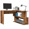 vidaXL Vidaxl Bureau D'angle Vieux Bois 200,5x50x76 Cm Bois D'ingénierie