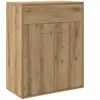 Vidaxl buffet chêne artisanal 60x30x75 cm bois d'ingénierie