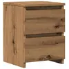 vidaXL Table de chevet chêne artisanal 30x30x40 cm bois d'ingénierie