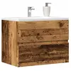 vidaXL Armoire de salle de bain vieux bois bois d'ingénierie