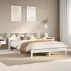 vidaXL Cadre de lit sans matelas blanc 160x200 cm bois de pin massif