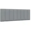 vidaXL Vidaxl Coussin De Tête De Lit Gris Clair 140 Cm Tissu