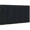 vidaXL Vidaxl Coussin De Tête De Lit Noir 90 Cm Tissu