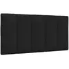 vidaXL Vidaxl Coussin De Tête De Lit Noir 100 Cm Tissu