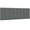 vidaXL Vidaxl Coussin De Tête De Lit Gris Foncé 120 Cm Tissu