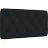 vidaXL Vidaxl Coussin De Tête De Lit Noir 100 Cm Tissu