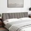 vidaXL Vidaxl Coussin De Tête De Lit Taupe 200 Cm Tissu