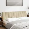 vidaXL Vidaxl Coussin De Tête De Lit Crème 180 Cm Tissu