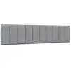 vidaXL Vidaxl Coussin De Tête De Lit Gris Clair 200 Cm Tissu