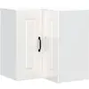 vidaXL Armoire murale d'angle de cuisine Kalmar blanc brillant