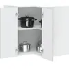 vidaXL Armoire murale d'angle de cuisine Kalmar gris béton