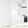 vidaXL Armoire de cuisine Kalmar blanc brillant bois d'ingénierie