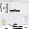 vidaXL Armoire murale de cuisine Kalmar blanc brillant bois ingénierie