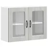 vidaXL Armoire murale de cuisine et porte en verre Kalmar sonoma gris