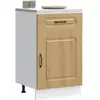 vidaXL Armoire de cuisine Kalmar chêne artisanal bois d'ingénierie