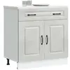 vidaXL Armoire de cuisine Kalmar gris béton bois d'ingénierie
