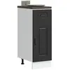 vidaXL Armoire de cuisine Kalmar noir bois d'ingénierie