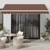 vidaXL Auvent rétractable automatique marron 350x250 cm