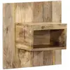 vidaXL Table de chevet 50x27x50 cm bois massif de manguier brut