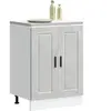 vidaXL Armoire de cuisine Porto gris béton bois d'ingénierie