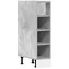 vidaXL Armoire de plancher gris béton 20x44,5x81,5cm bois d’ingénierie