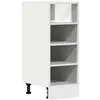 vidaXL Armoire de plancher blanc 30x44,5x81,5 cm bois d'ingénierie