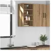 vidaXL Armoire suspendue chêne artisanal 30x29,5x60 cm bois ingénierie