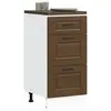 Armoire de cuisine Porto chêne marron bois d'ingénierie vidaXL