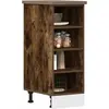 vidaXL Armoire de plancher chêne fumé 30x44,5x81,5cm bois d'ingénierie