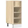 vidaXL Armoire basse chêne sonoma 30x44,5x81,5 cm bois d’ingénierie