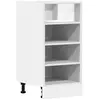 vidaXL Armoire de plancher blanc 40x44,5x81,5 cm bois d'ingénierie
