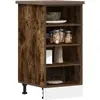 vidaXL Armoire de plancher chêne fumé 40x44,5x81,5cm bois d'ingénierie