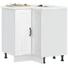 vidaXL Armoire d'angle de cuisine Lucca blanc bois d'ingénierie