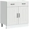 vidaXL Armoire de cuisine Lucca blanc bois d'ingénierie