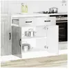 vidaXL Armoire de cuisine Lucca gris béton bois ingénierie