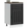 vidaXL Armoire de cuisine Lucca noir bois d'ingénierie