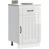 vidaXL Armoire de cuisine Lucca blanc brillant bois ingénierie