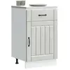 vidaXL Armoire de cuisine Lucca gris béton bois ingénierie