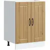 Vidaxl meuble de base de lavabo lucca chêne artisanal bois ingénierie