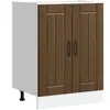 Vidaxl - Meuble de base de lavabo Lucca chêne marron bois d'ingénierie