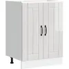 Meuble de base de lavabo Lucca blanc brillant bois ingénierie - Vidaxl